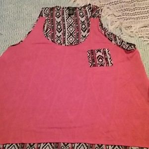 Aztec design tank top
